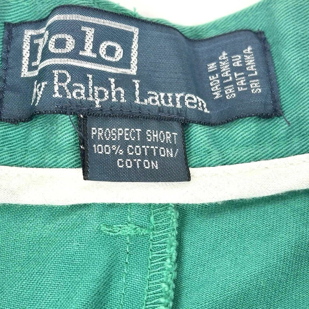 Polo Ralph Lauren Prospect Shorts Green Pony All Over Print Men's Size 30 Cotton